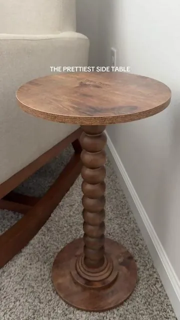 I need one in every color 🤭 #sidetable #endtable #woodtable #homedecor #home 