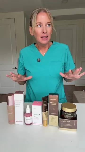 Finally, a bundle from Medicube that is not confusing, not a lot of steps and is very effective!  #esthetician #tiktokshopspringglowup 