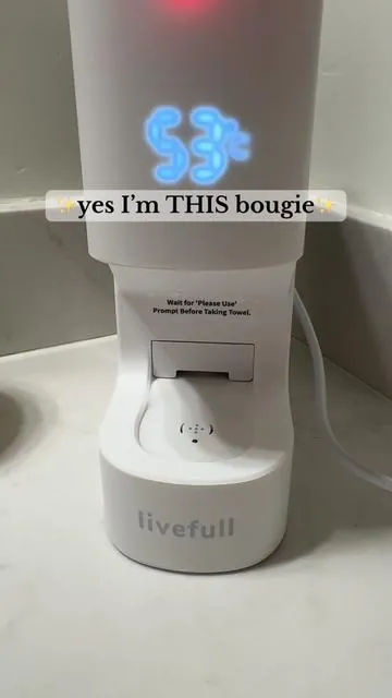 This hot towel dispenser from @LiveFull US is my absolute favorite luxury self care item that I never knew I needed! Now I won’t live without it #hottowel #facetowels #facetowel #skincaretowels #tiktokshopcreatorpicks 
