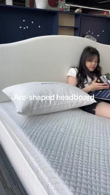 Pinmoco Upholstered Headboard for Bed, Height Adjustable and Memory Foam Arc-shaped Head Board#pinmoco #headboard #homefinds #tiktokspringglowup #springsales 