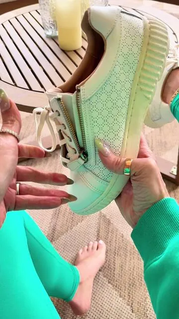 @QVC, Inc Clarks Caroline Leather Women’s Shoes #clarlks #womenshoes #sneakers #walkingshoes #greenish 