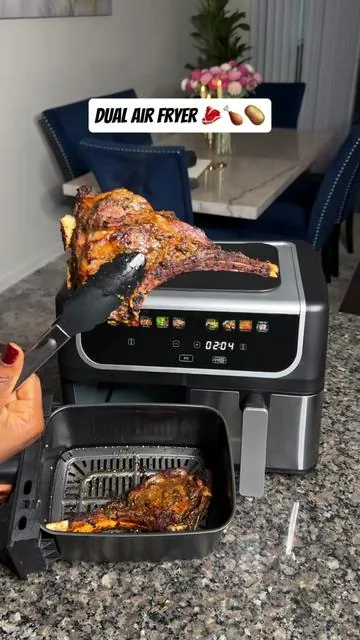 #airfryer #steak #dualairfryer #kitchengadgets #cookwithme 