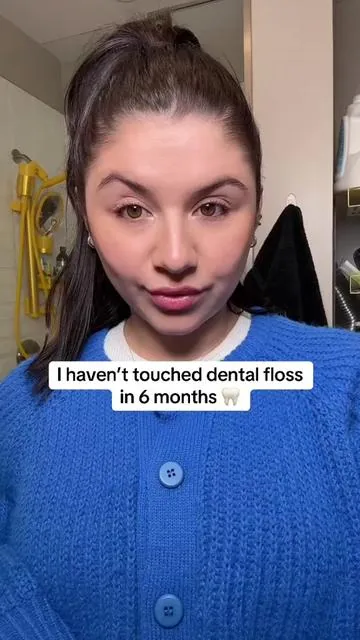 I haven’t touched dental floss in 6 months 🤯 #teeth #flossing #electricflosser #goflaus #greenish 