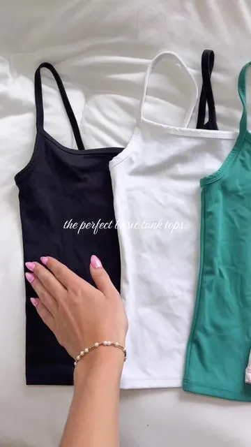 one in every color please!! ON SALE NOW🙌 #pacsun #tanktop #summertops #cami #basictop 