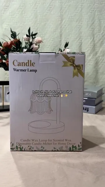 Candle light with automatic timer #candlewarmer #mothersday #fyp #candlelight 