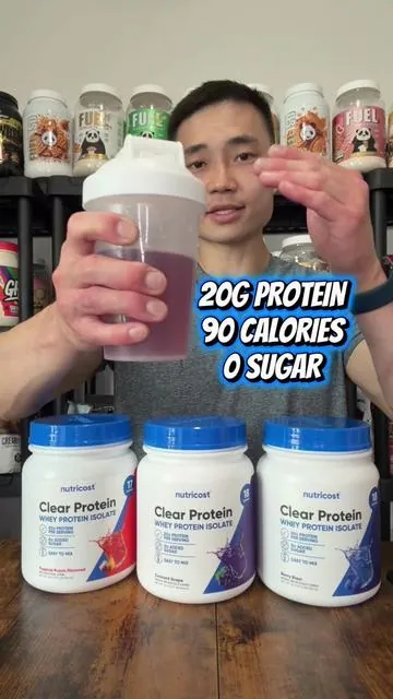 Nutricost NEW Clear Whey Protein Isolates - Only 90 Calories & 20g Protein per Scoop #nutricost #clearwheyisolate #clearprotein @Nutricost 