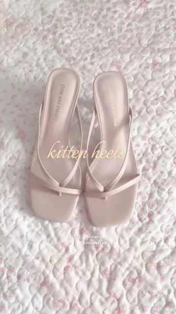 a new pair of staple kitten heels for my wardrobe <3 #kittenheels #heels #fashiontiktok #coquette #tiktokshopcreatorpicks 