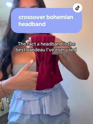 COMPLETELY SEAMLESS 😭❤️ I’m a size C though #tiktokshopfinds #bandeau #hairband #headband #TikTokShopSpringGlowUp 