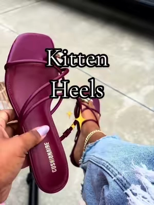 Kitten heels #kittenheels #widefeet #tiktokshopmothersday #tiktokshopstockup #tiktokshopcreatorpicks @Cushionaire 