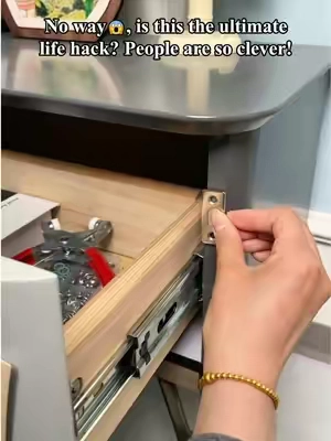 Is there really no mistake in the price of this gadget that solves the problem of the cabinet?!! 😱#cabinet #gap #tiktokshopfalldealsforyou #storagefix #DIYHome 