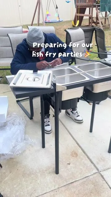 I love it!! Make my life easy! #fishfry #outdoorparty 