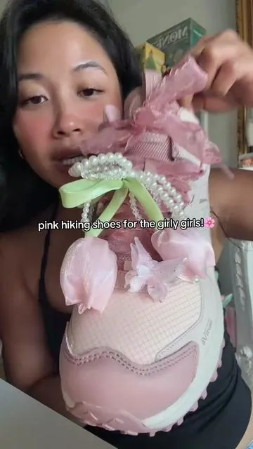 For the girlies! We have a pink hiking shoe from nortiv8! Also comes in different colors without the charms if you prefer! #nortiv8 #hikingshoe #pinkshoes #shoestyle #shoecharms 