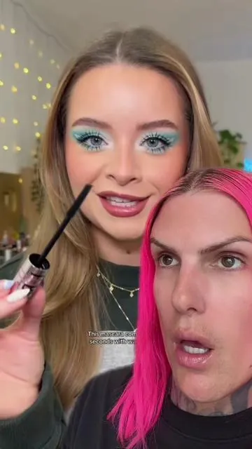 Is the viral @Maybelline NY Sky Tubes tubing mascara Jeffree Star Approved?! 👀 It's a #tiktokshop exclusive too... #makeupreview #jeffreestar #mascara #maybelline duet w. @sophdoeslife 