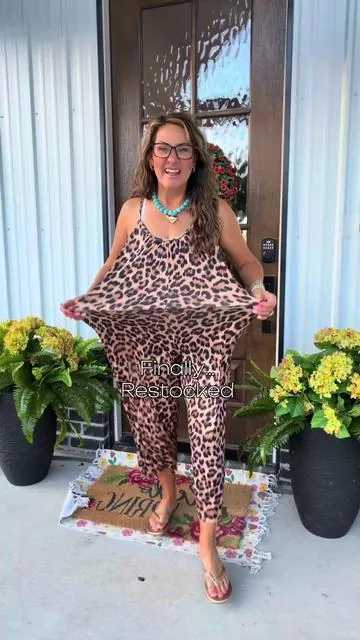 Limited Stock in the Comfiest Jumpsuits 🌻 2 = Free Ship @EVELLYHOOTD US #jumpsuits #jumpsuitoutfit #rompers #leopard  