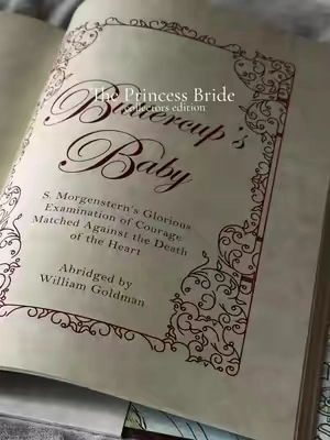 Includes the special chapter Buttercups Baby @HarperCollins #theprincessbride #BookTok #harpercollins #asyouwish 
