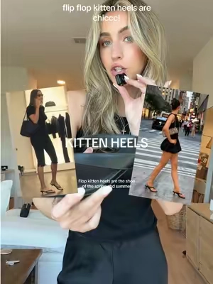 The comfiest flip flop kitten heels everrr!