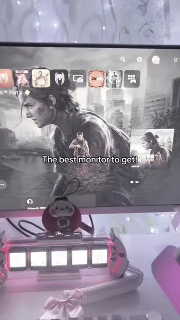 When I first got this monitor it was way bigger than I expected! I’m hoping to get another soon❤️ @Pixio || #pcsetups #cutesetup #pinksetup #gamingsetup #fyp 