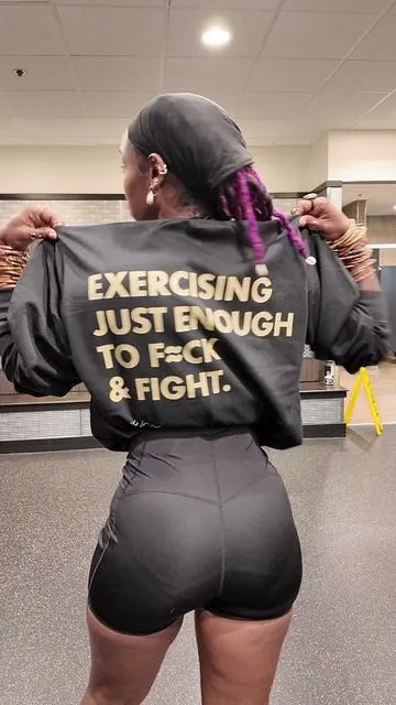 Sweatshirt and sauna suit is linked in my @Stroudgang TikTok shop 