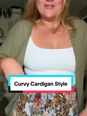 Dang the way it just looked so cute with my tank top and skirt 😲 #plussizefashion #curvyfashion #springfashion #plussizetops #cardigan @Eytino 