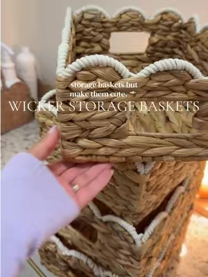The kind is storage containers you don’t have to hide.  @Best Choice Products, Inc. #storage #organization #organizedhome #wickerbasket #homefinds 