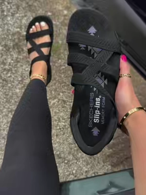 @QVC, Inc #skechers #sandal #sandals #shoes #qvcloyaltyprogram 
