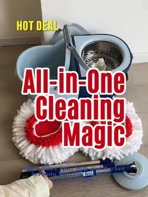 This set does what my whole cleaning closet used to do.🤩#CleanTok #bundle  #spinmop  #mophead #mopping 