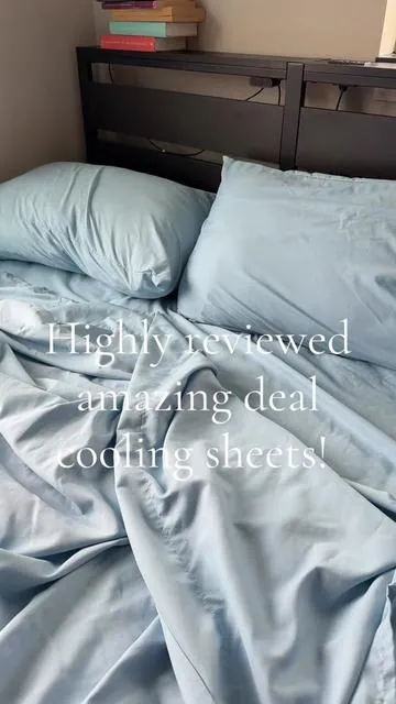 Check out the reviews and price! Amazing deal right now #sheets #bedding #sheetset #coolingsheets 