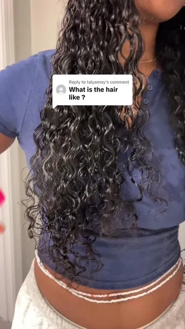 Replying to @talyamoy 1 Week update using @ISEEHAIR 20” butmese curly 💓