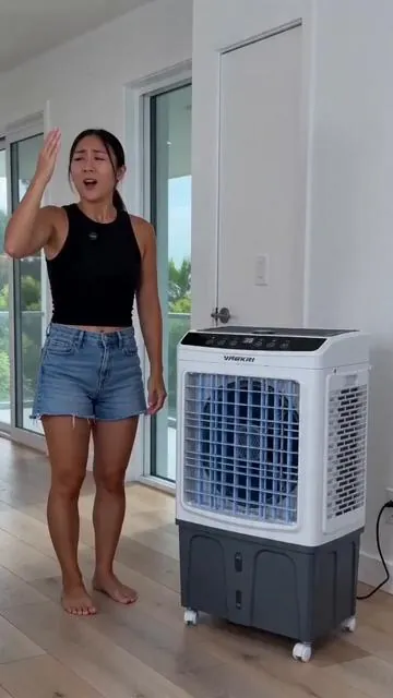 Portable swamp cooler ✨⚡️#fyp #foryoupage #tiktok #tiktokshop #tiktokmademebuyit 