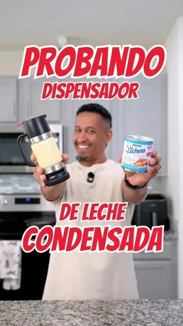 Probando Dispensador Viral‼️ De Leche Condensada 😱 Video de: @Lizy 
