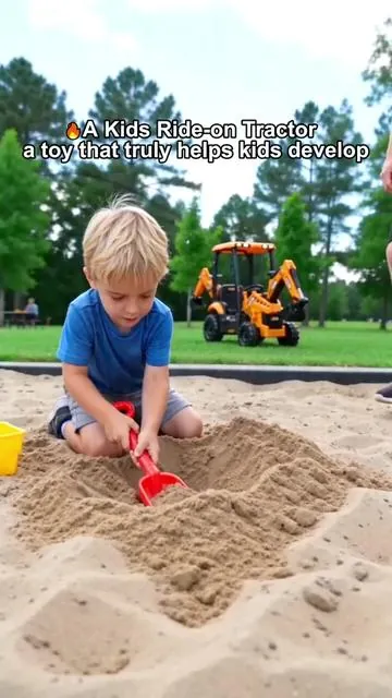 Kids Excavator > Boring Toys
 #excavator #kidstoys #outdoortoys #momfinds #kidsactivities 