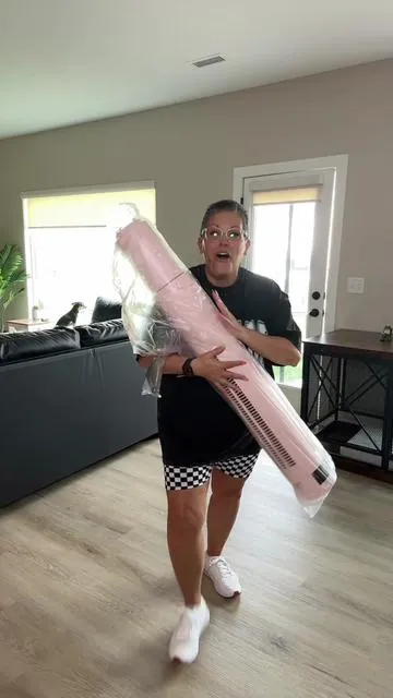 This 36 inch pink tower fan is definitely a must have! 10/10 recommend!! #towerfan #pinkfan #towerfans #towerfansforbedroom #tiktokshopcreatorpicks 