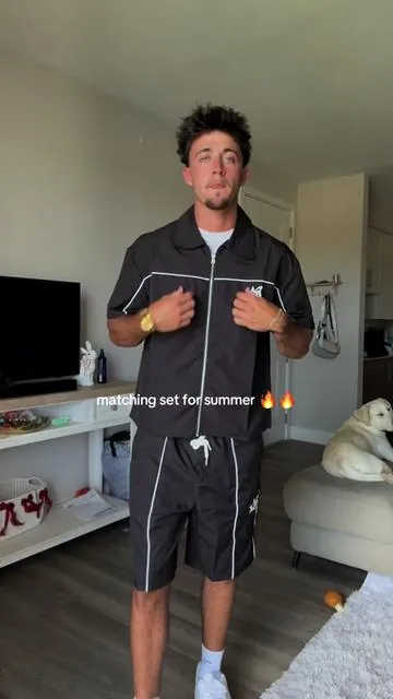 yea ngl this way too cheap for how it look #mensfashion #streetwear #matchingset #summerset