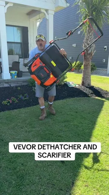 Must have to get your lawn ready for the spring growth! No more raking let this dethatcher do the work for you!! #foryoupage  #dethatcher #grass #grasstok #diy 