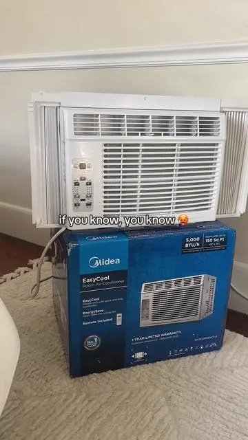 Last summer was my breaking point 😪 upgraded to the Midea #airconditioner #mideaairconditioner #midea #windowac 