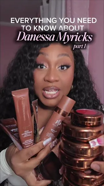 DANESSA MYRICKS IS FINALLY VIRAL I BEEN TELLING YALL! - here’s everything you need to know about her VIRAL yummy skin line 🎀 @DanessaMyricksBeauty  #danessamyricks #danessamyricksbeauty #blurringbalmpowder #makeupforoilyskin #summermakeup 