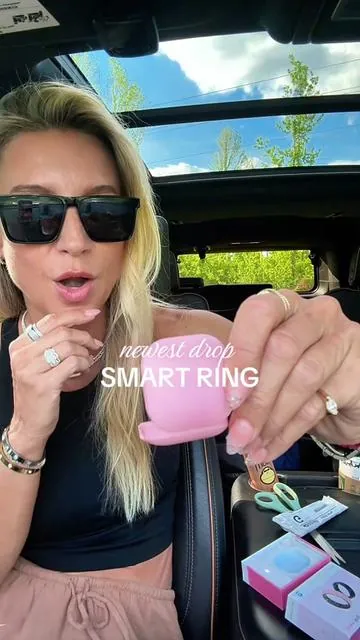 🌸Size 5 girls, get Size 6 in this cute ceramic smart ring!! #smarting #pinkaesthetic ##fitnesstracker #giftsforher #tiktokshopcreatorpicks