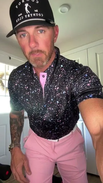 Maelreg collarless performance polo #polo #fashion #golf #fashiontiktok #golftiktok 