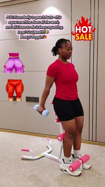 Lifted glutes, toned arms and a tight core at home .  #athomeworkout #squatmachine #HotwaveSummerUp #hotwave #tiktokshopcreatorpicks