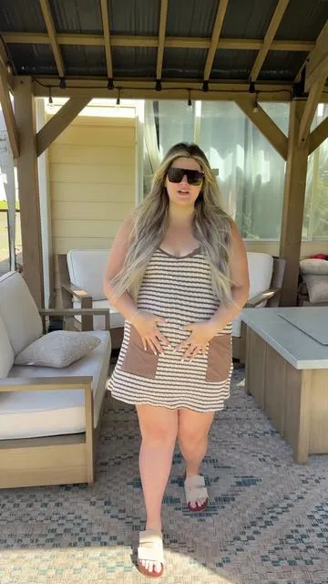 A pregnancy and postpartum approved dress for summer! #maternityclothes #postpartumoutfits #summerdress #pregnancy #momoutfit 