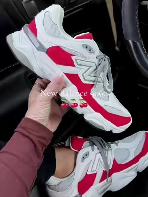 It’s the pop of red for me 🍒 #newbalance9060 #nb9060 #9060 #casualsneakers #sneakers 