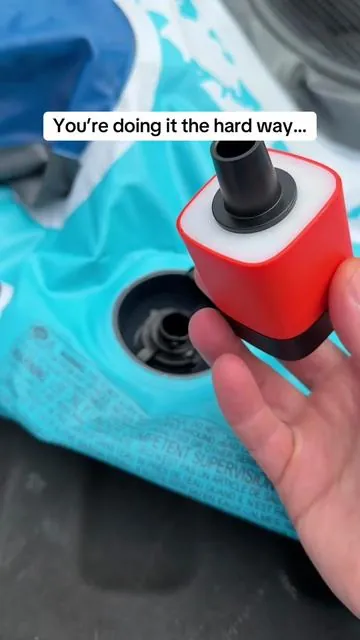 ETENWOLF AIR3 mini air pump inflates air mattresses, pool floats, and vacuum bags fast with compact rechargeable design and built in LED light #ETENWOLF #AirPump #CampingGear #PoolFloats #OutdoorGear