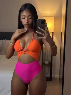 #colorblock #onepiece #swimsuit #ootd #tummycontrol 💗 for summer