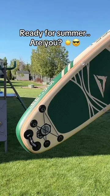 Summer ready!! 😎 Great time to grab a paddle board if you have been wanting one! #springglowup #paddleboarding #paddleboard #lakeday #outdoorfun 
