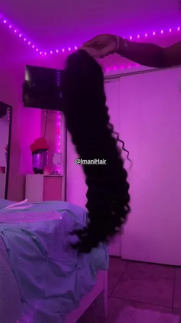 This wig is so long n full so click link on the orange shopping cart @ImaniHair #wiginfluencer #wigtutorial #13x6 #fyp #viral 