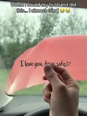 The sweetest way to say ‘l love you drive safe.’😭🥹 #giftideas #stickers #fyp #caraccessories #cardecal
