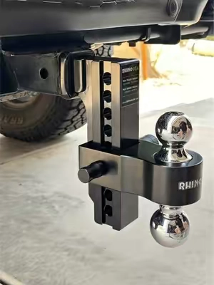 RhinoUSA adjustable drop hitch 😮‍💨 @Rhino USA #trailerhitch #hitch #rhinousa #drophitch #adjustabledrophitch 