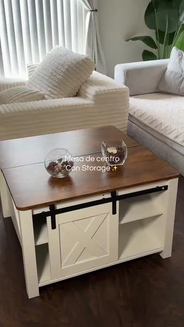 Mesa de centro moderna con storage #tiktokshopcreatorpicks #furniture #mesadecentromoderna #homerenovation #coffeetable 