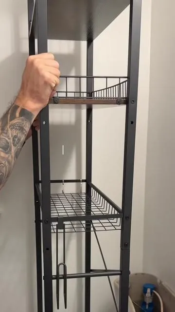 Space saving over the toilet shelf for bathroom storage #bathroomstorage #bathroomorganization #homeorganization #tiktokshopmothersday #tiktokshopstockup 