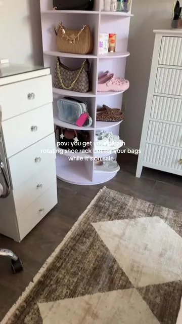 #rotatingshoerack #shoerack #rotatingorganizer #tiktokshopcreatorpicks 